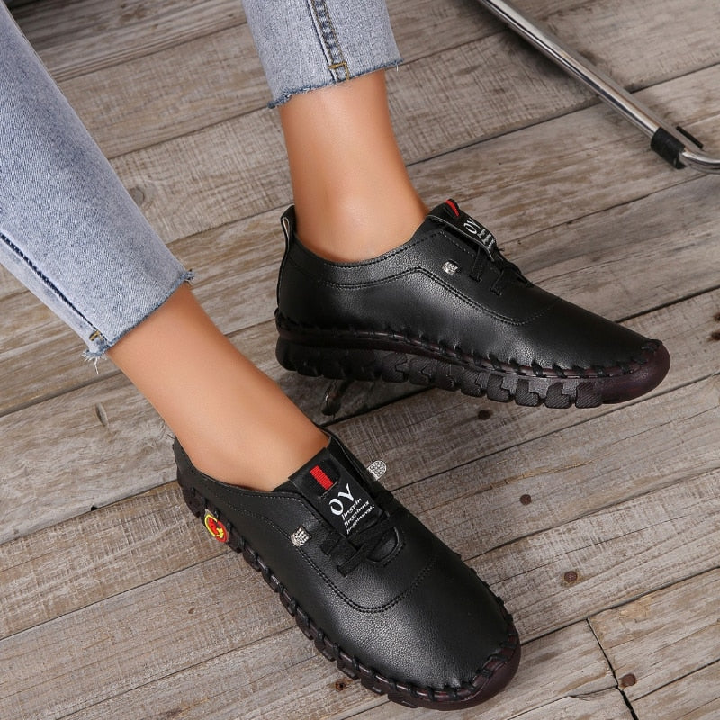 Vrouwen Comfortabele Platte Loafer Met Orthopedische Steun