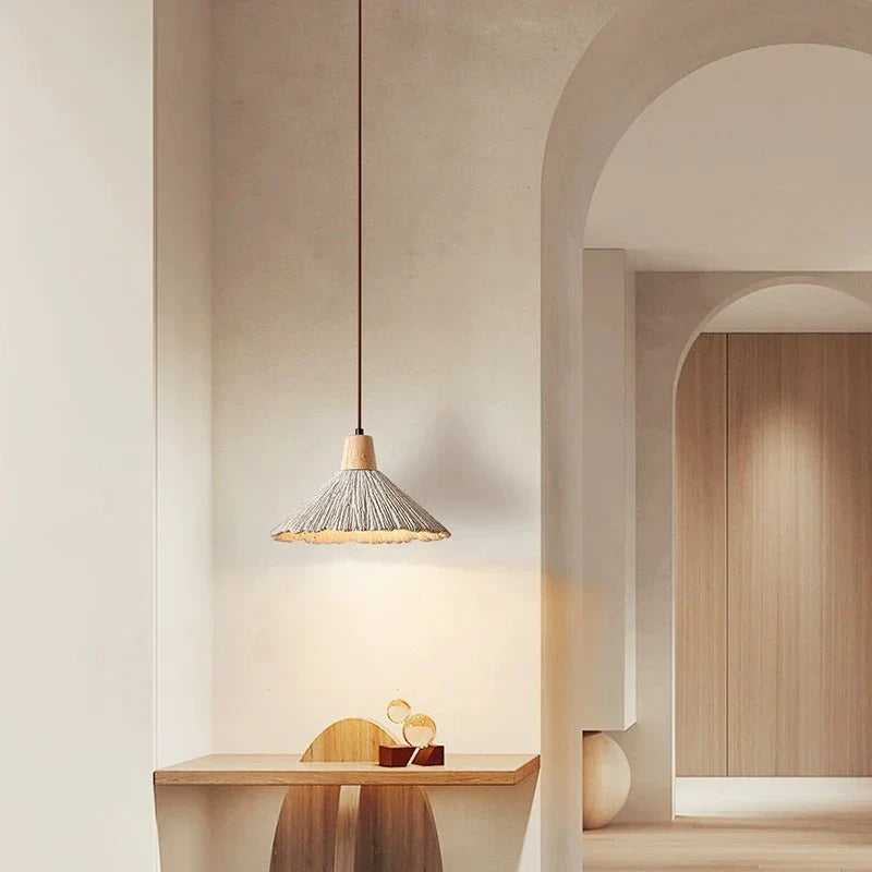 Cement Hanglamp Met Wabi‑Sabi Textuur En Zachte Lichtspreiding Voor Moderne Ruimtes