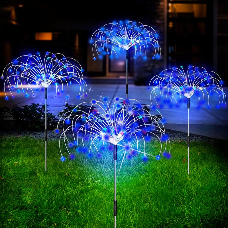 Waterdichte Zonne Tuinlamp Met Vuurwerk Effect
