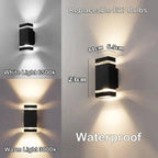 LED Buitenwandlamp Met Up- En Downlight Voor Moderne Gevelverlichting