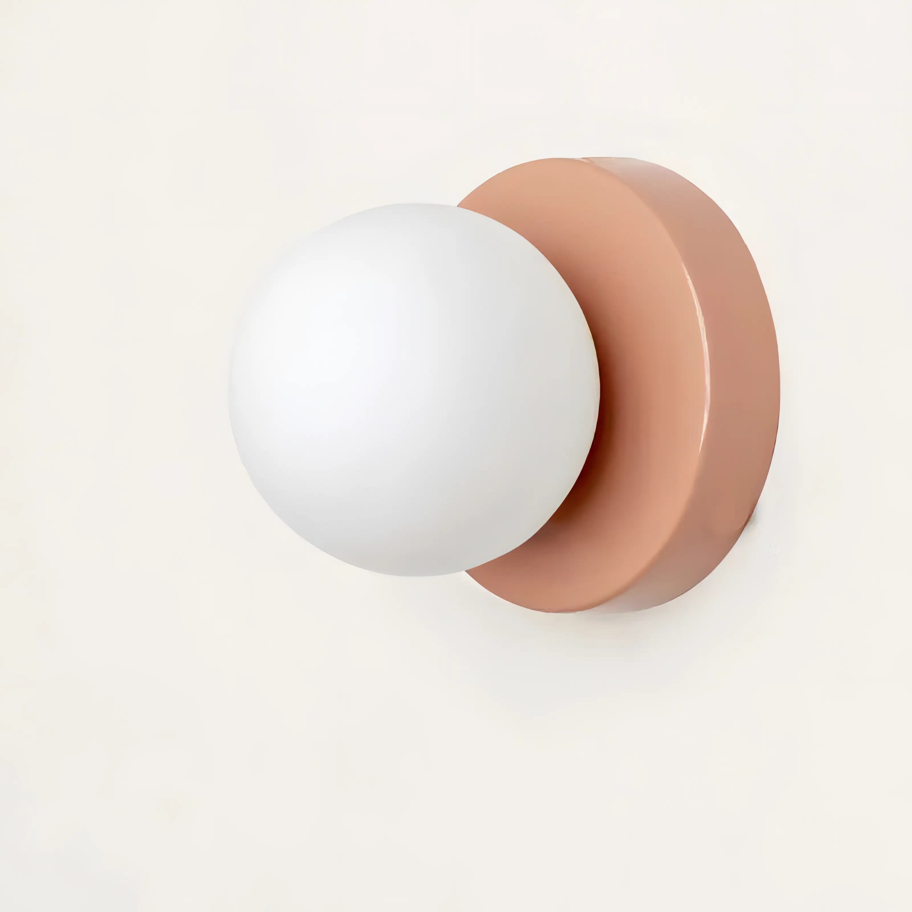 Wandlamp met Glazen Kap en Warm Licht