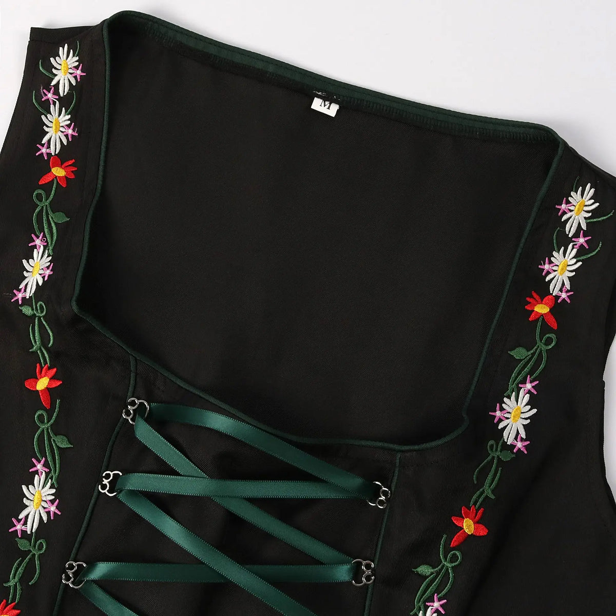 Traditionele Oktoberfest Jurk Met Midi Lengte En Veterdetail