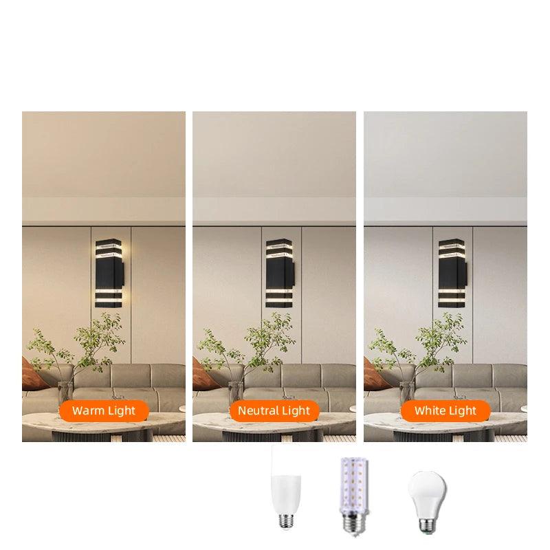 LED Buitenwandlamp Met Up- En Downlight Voor Moderne Gevelverlichting