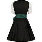 Traditionele Oktoberfest Jurk Met Midi Lengte En Veterdetail