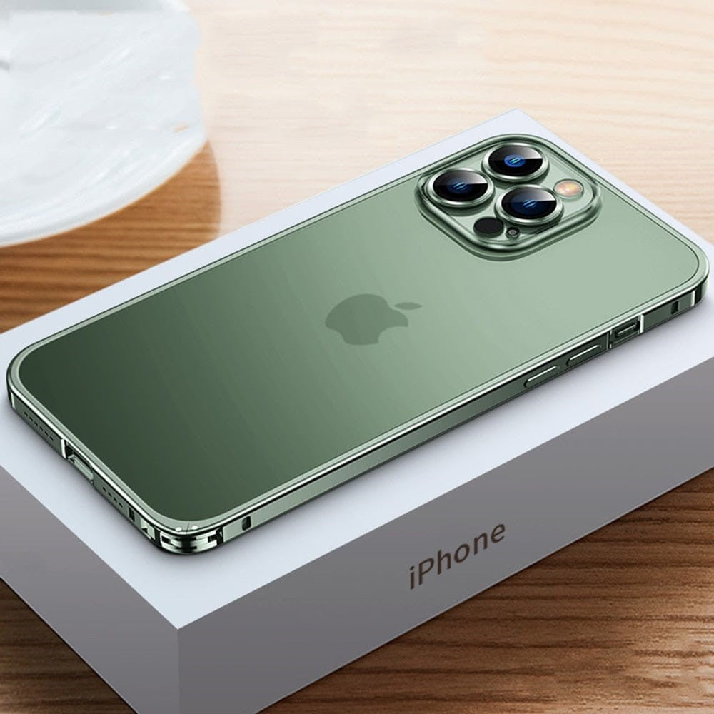 Aluminium bumperhoesje met camerabescherming voor iPhone