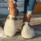 Winterpantoffels Met Zacht Wolinterieur En Antislip Dagelijkse Comfortzool