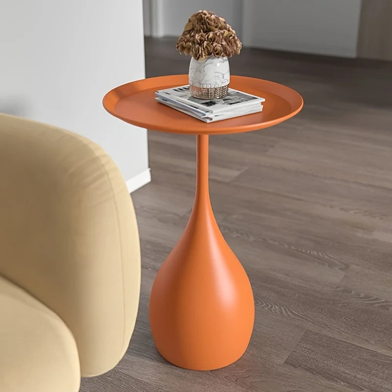 Mobiele Ronde Bijzettafel met Lichtgewicht Ontwerp voor Moderne Binnenruimtes
