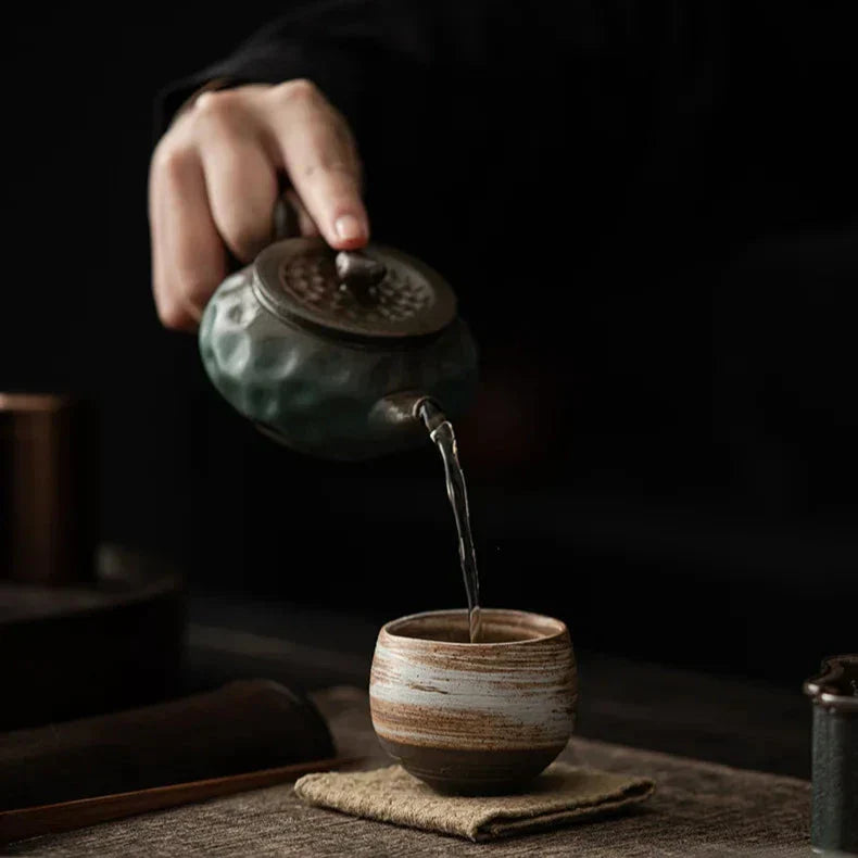 Keramische Espressokopjes Met Ambachtelijke Afwerking En Warmtevasthoudend Ontwerp