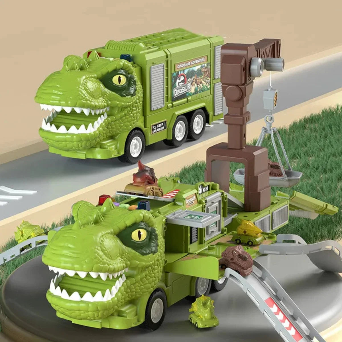 Dinosaurus Transporttruck Met Licht En Geluid Voor Fantasierijke Speelavonturen