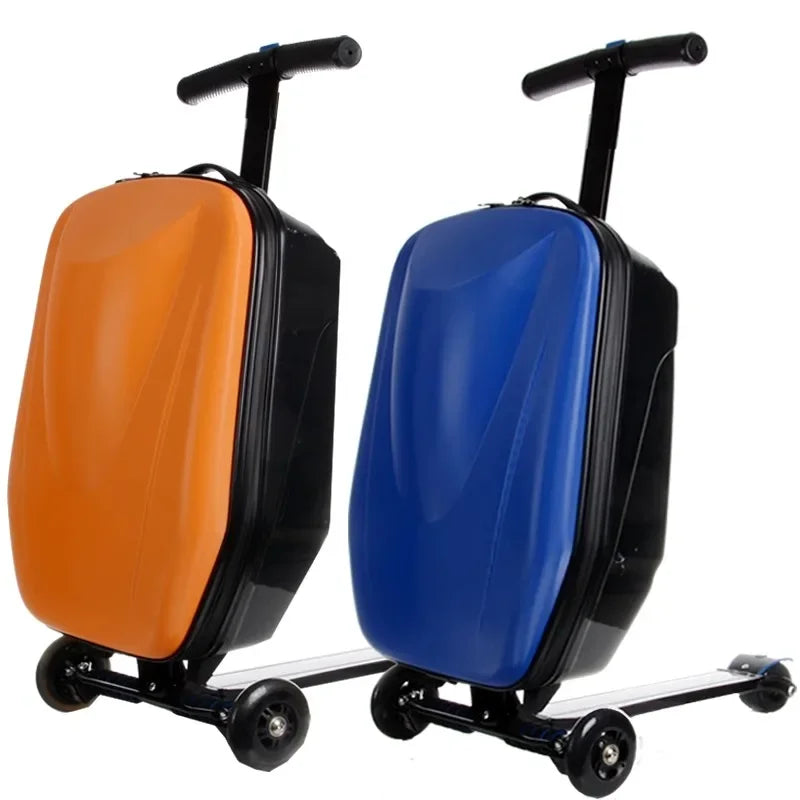 Scooter Koffer Met Uitschuifbaar Stuur Voor Actief En Praktisch Reizen