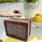 Houten Spaarpot met Gegraveerde Voorkant voor Duidelijke Doelen en Dagelijkse Motivatie