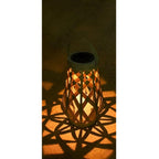 Rattan Buitenlamp Met Solenergie En Automatische Schemerverlichting