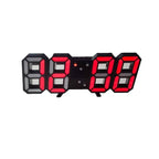 3D LED Wandklok met Dimbaar Digitaal Display voor Binnen