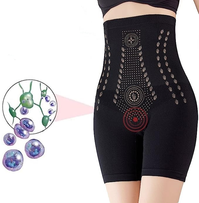 Hoge Taille Figuurcorrigerende Short Met Gerichte Compressie En Dagelijkse Warmteondersteuning