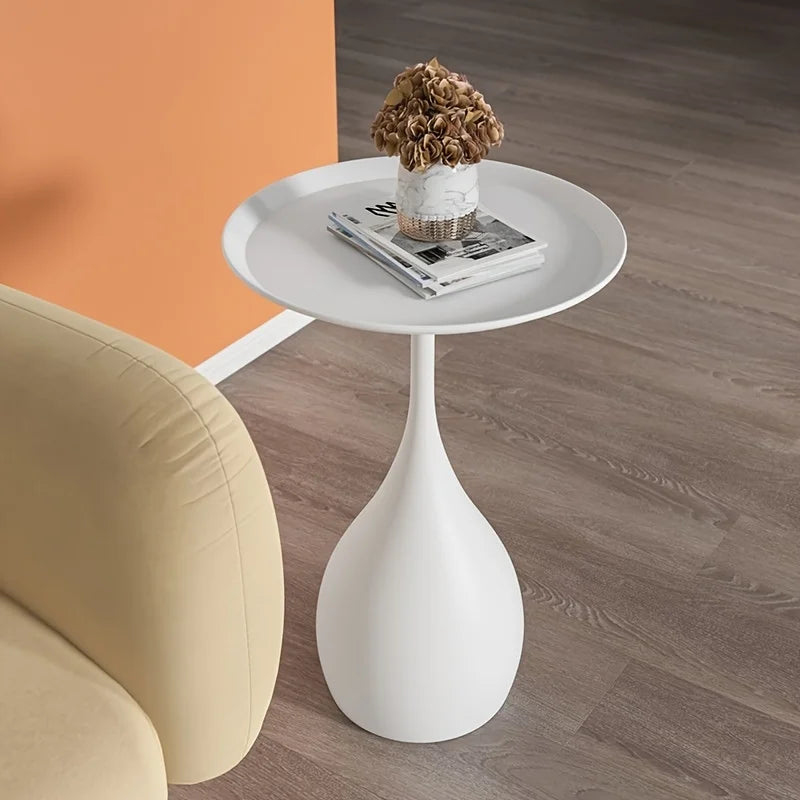 Mobiele Ronde Bijzettafel met Lichtgewicht Ontwerp voor Moderne Binnenruimtes