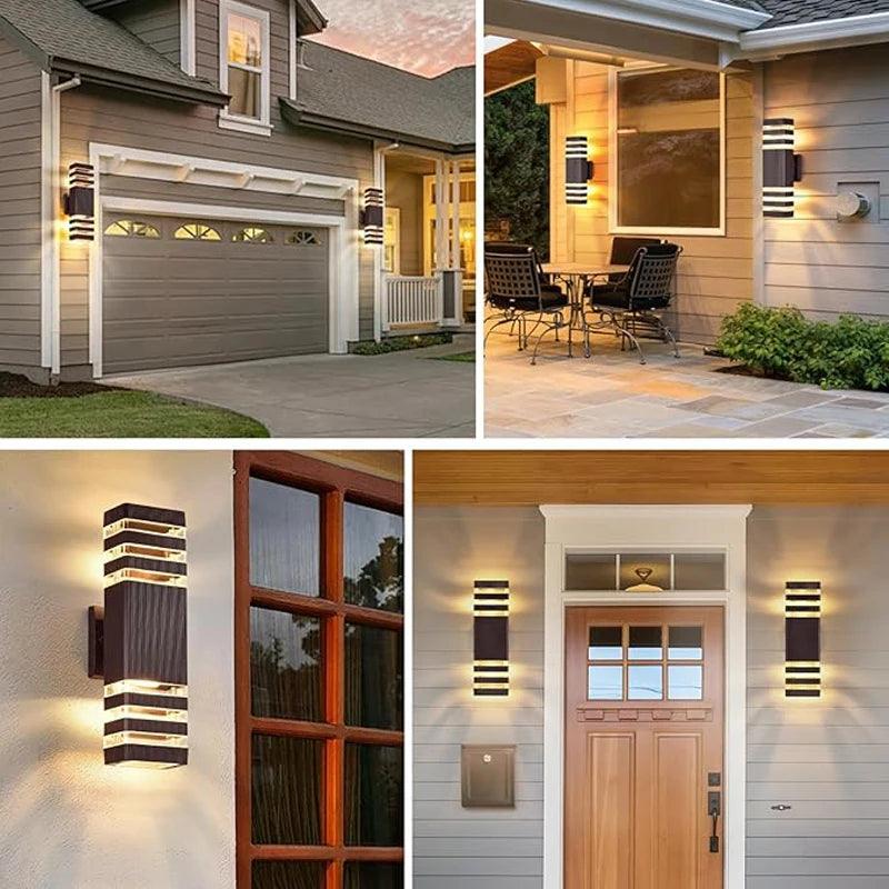 LED Buitenwandlamp Met Up- En Downlight Voor Moderne Gevelverlichting