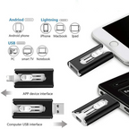 4-in-1 USB-Stick met Lightning USB-C Micro USB en USB-A