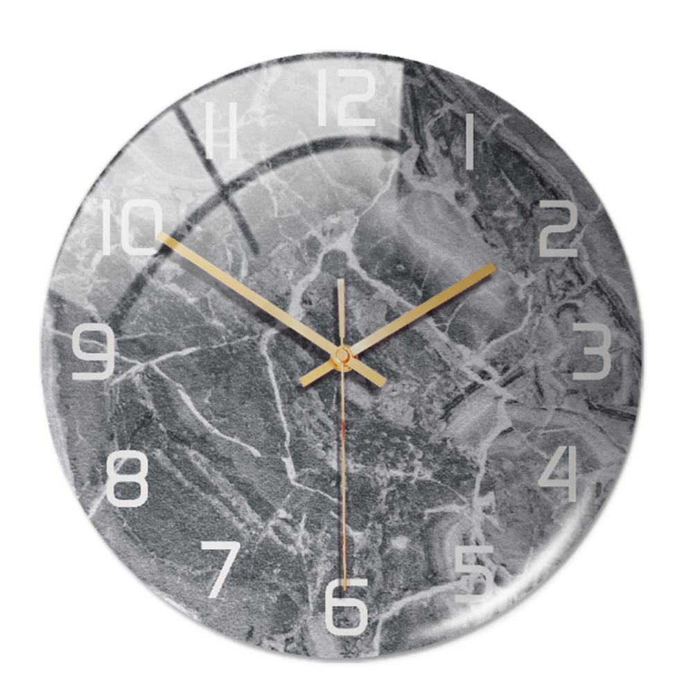 Wandklok Marmorlook Stil Elegant Tijdloos Interieuraccent