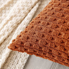 Ribfluwelen Kussenhoes Met Zachte Structuur En Decoratieve Afwerking
