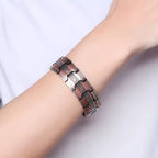 Koperen Magnetische Armband met Verstelbare Pasvorm voor Dagelijks Gebruik