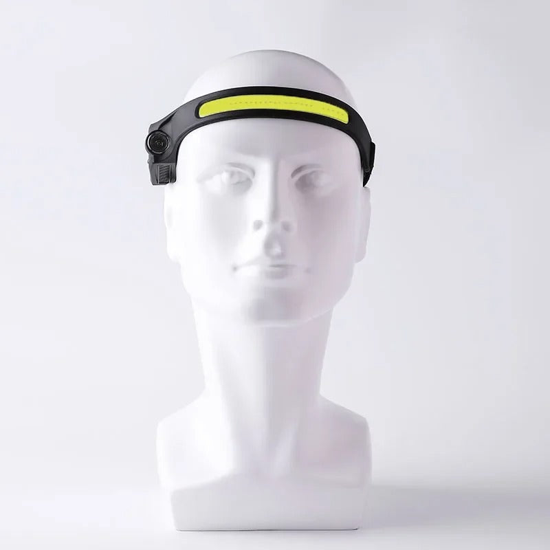 Handsfree Hoofdlamp met Golfsensor en Breedhoekverlichting voor Outdoor, Sport en Noodgebruik