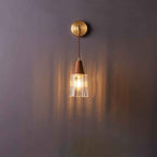 Wandlamp met Modern Hout‑Metaal Ontwerp en LED‑Compatibiliteit