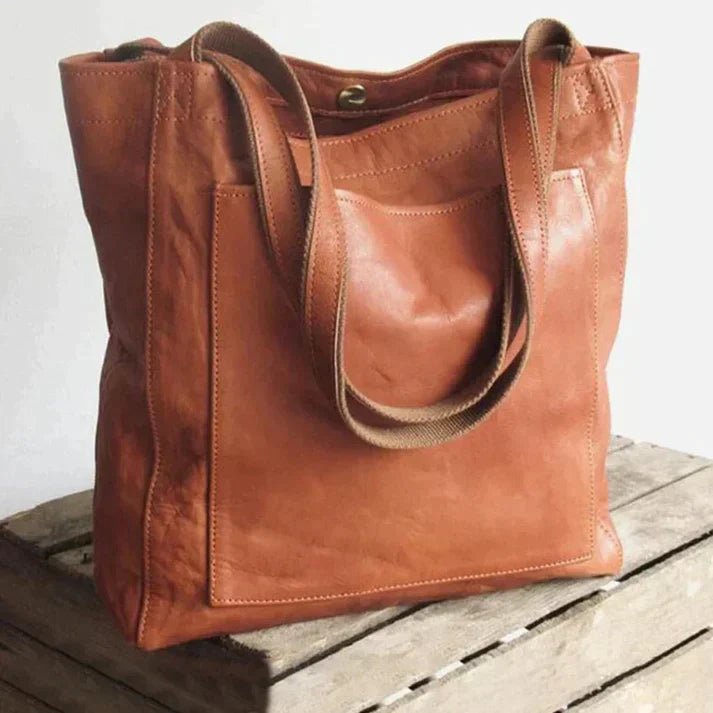 Dames Schoudertas van PU Leer met Verstelbare Riem en Magnetische Sluiting
