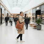 Dames Schoudertas van PU Leer met Verstelbare Riem en Magnetische Sluiting