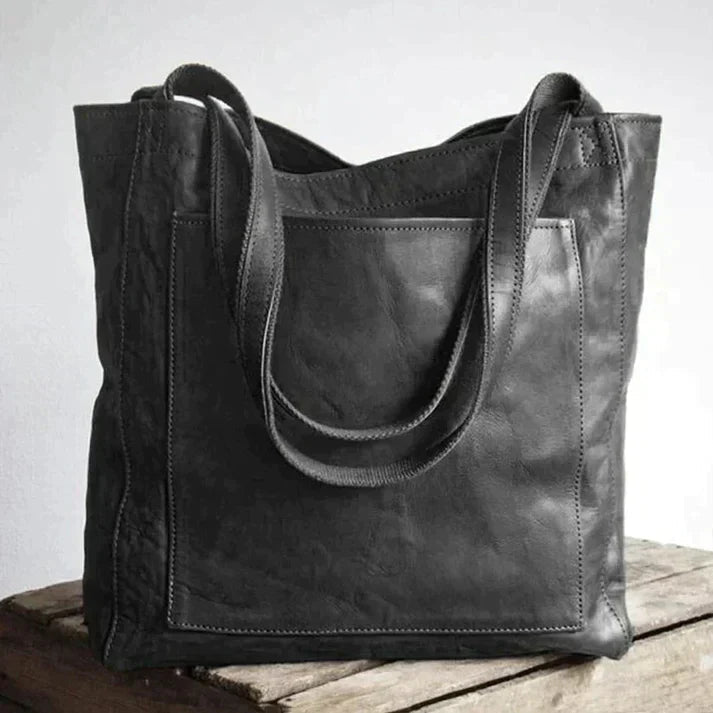 Dames Schoudertas van PU Leer met Verstelbare Riem en Magnetische Sluiting