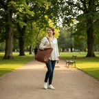 Dames Schoudertas van PU Leer met Verstelbare Riem en Magnetische Sluiting