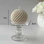 Geometrische Geurkaars met Golfbalvorm voor Creatieve Interieurdecoratie