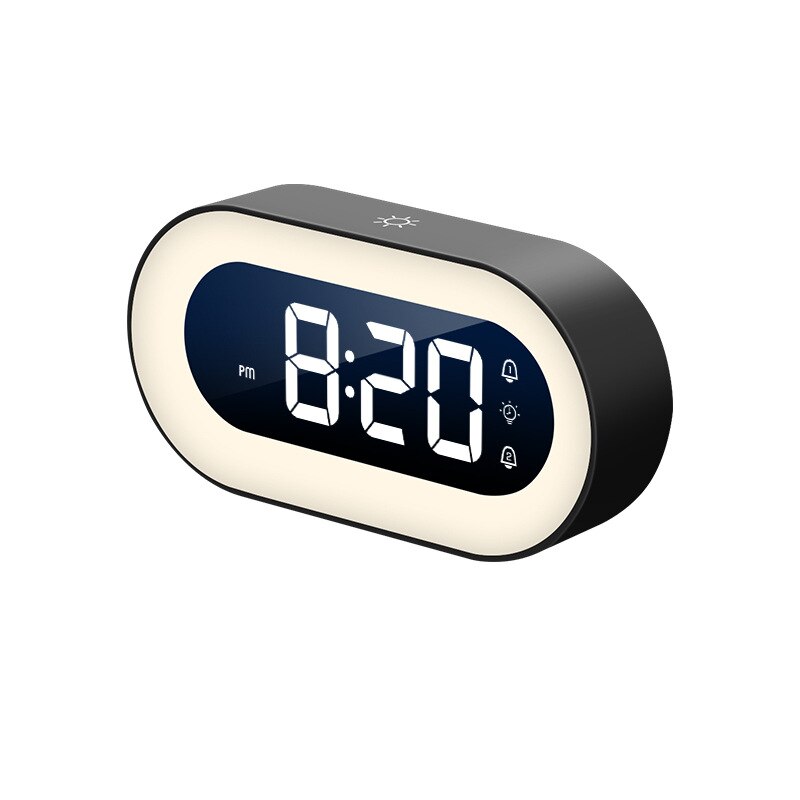 Digitale Wekker Met Nachtlamp En Rustgevende Geluiden Voor Een Ontspannen Start Van De Dag