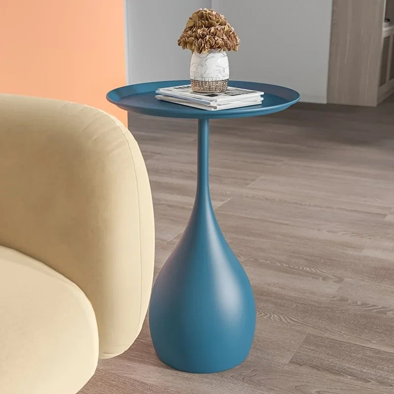 Mobiele Ronde Bijzettafel met Lichtgewicht Ontwerp voor Moderne Binnenruimtes