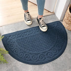 Halfronde Deurmat met Antislip Onderzijde voor een Schone Entree