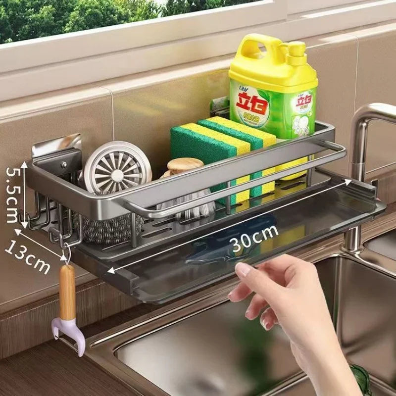 Aluminium Spoelbakrek met Zelfafvoerend Ontwerp en Kleefmontage