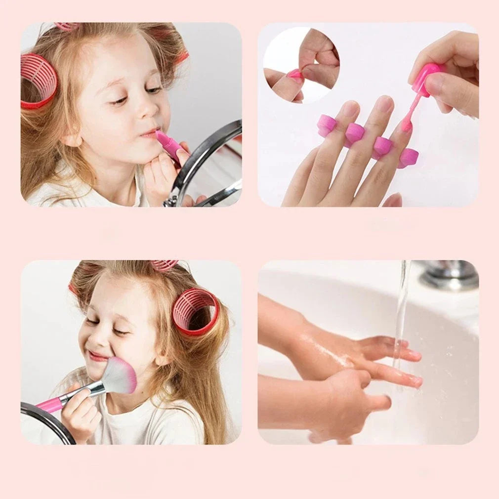 Kinder Make-Up Set Met Draagbare Opbergkoffer Voor Creatief En Fantasierijk Speelplezier