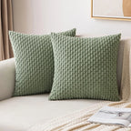 Ribfluwelen Kussenhoes Met Zachte Structuur En Decoratieve Afwerking
