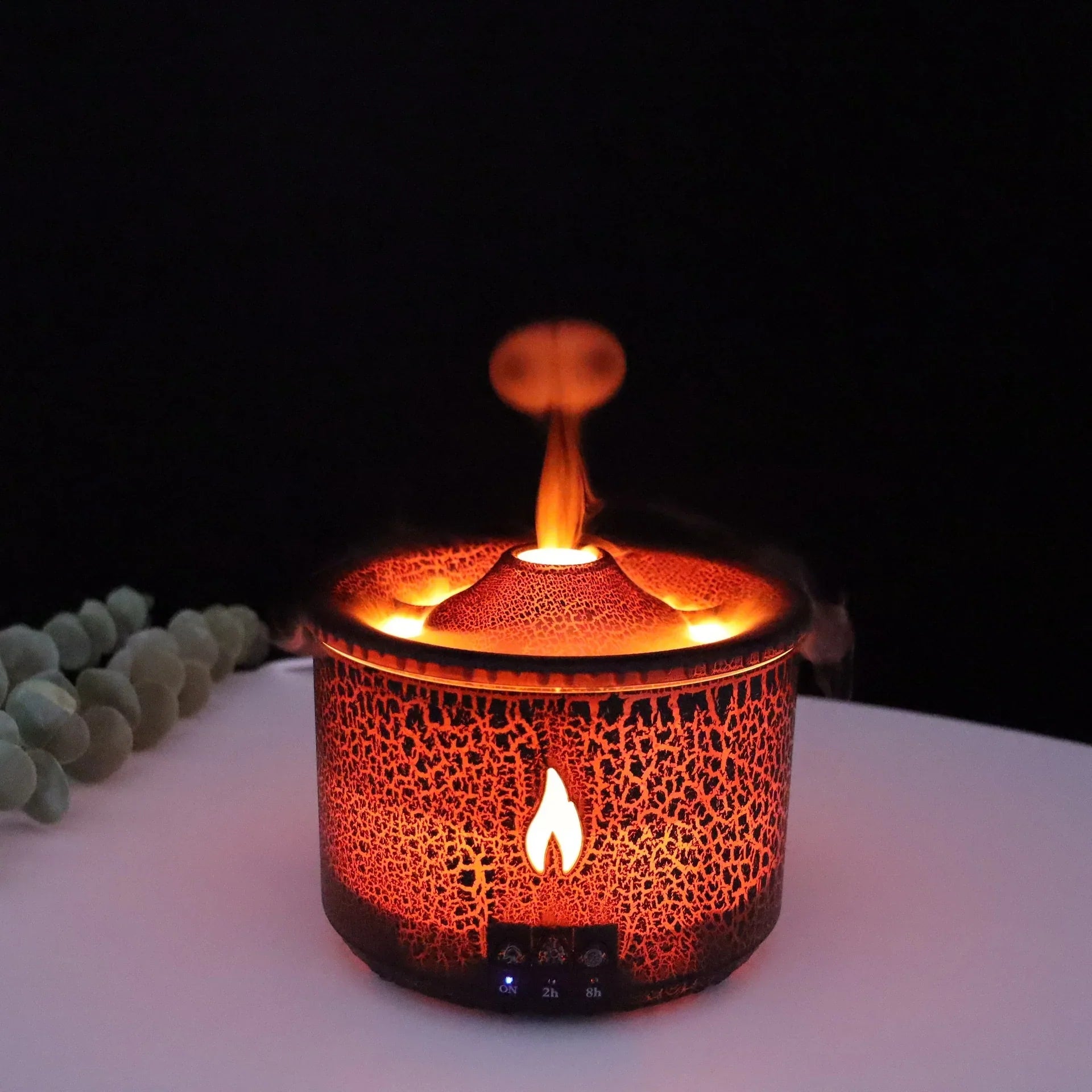 USB-aromadiffuser met vulkaaneffect en LED-verlichting