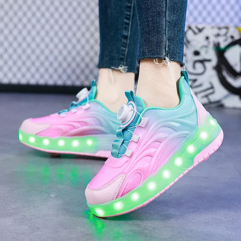 LED Rolschaats Sneakers Met Verlichte Wielen Voor Actieve Kinderen