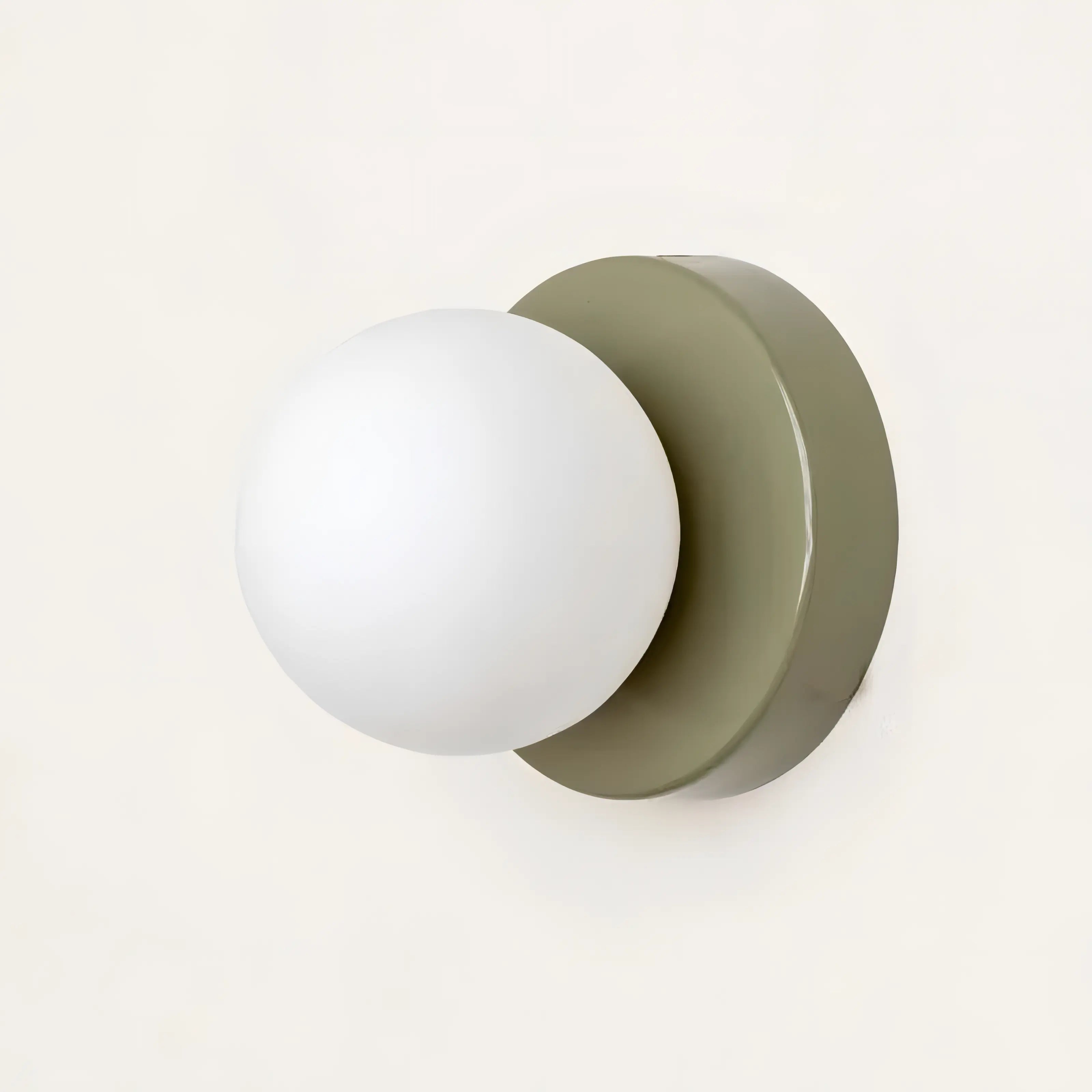 Wandlamp met Glazen Kap en Warm Licht