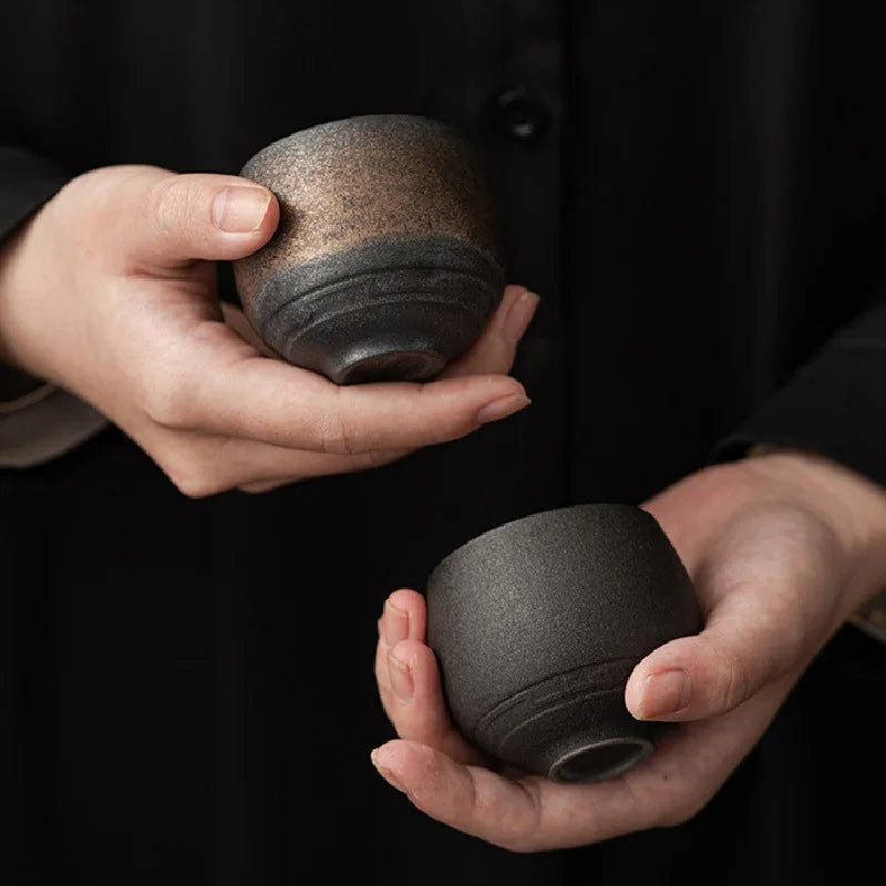 Keramische Espressokopjes Met Ambachtelijke Afwerking En Warmtevasthoudend Ontwerp