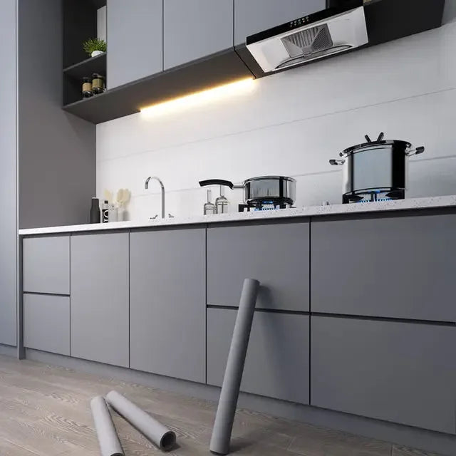 Zelfklevende Keukenwandfolie met Water‑ en Oliebestendige Vinylstructuur