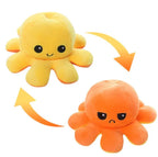 Omkeerbare Octopus Knuffel Met Dubbele Gezichtsuitdrukking Voor Knuffelplezier En Decoratie