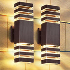LED Buitenwandlamp Met Up- En Downlight Voor Moderne Gevelverlichting