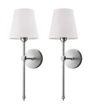 Wandlamp met Stoffen Kap en Draadloze Binnenverlichting