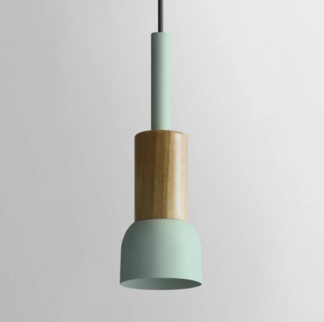 Houten Hanglamp Met Moderne Vorm En Strakke Scandinavische Afwerking