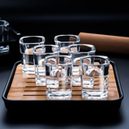 Shotglazenset met Serveertray en Bamboe‑Inleg voor Georganiseerd Serveren