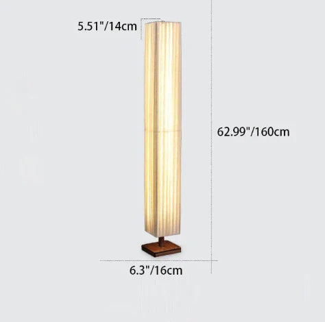Japanse Vloerlamp met Houten Basis en Zachte Warme Sfeerverlichting