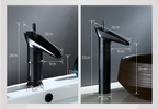 Antieke Wastafelkraan met Watervaluitloop en Klassieke Messingconstructie
