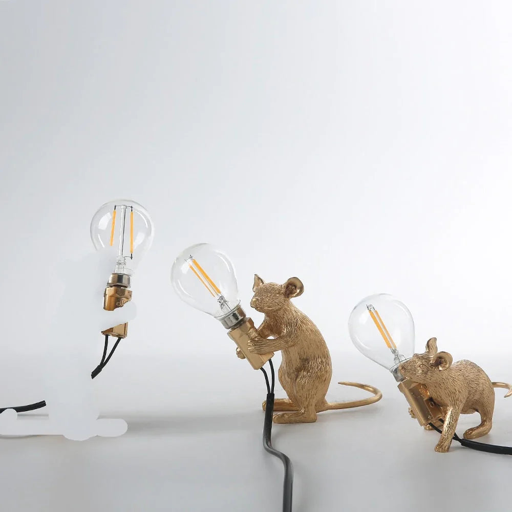 Cute Mouse Tafellamp Met Realistisch Ontwerp